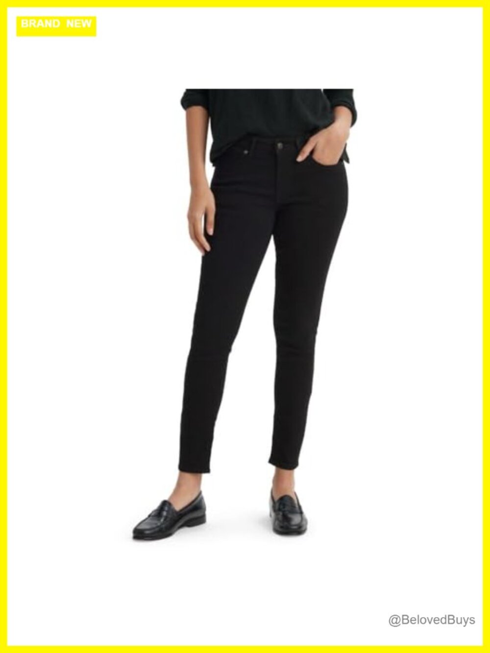 Levi's 711 Skinny Jeans Mid Rise Cotton Blend Stretch